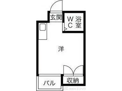 ロフティ淡路I(ワンルーム/1階)の間取り写真