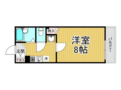 ジュネス パート3(1K/2階)の間取り写真