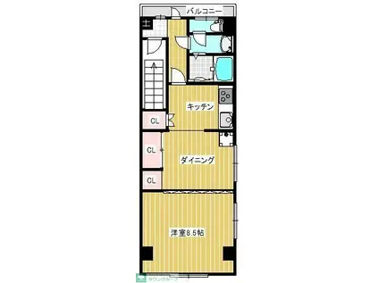 STR中板橋駅前ビル(1LDK/3階)の間取り写真