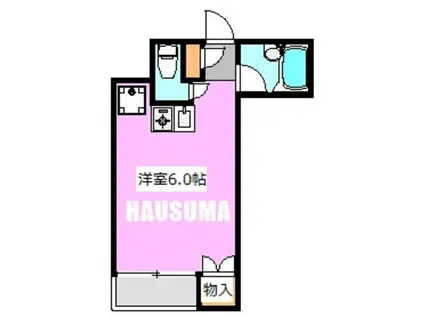 ロイヤル王子神谷(ワンルーム/1階)の間取り写真