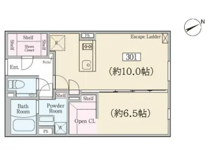 REVE RESIDENCE学芸大学 レーヴレジデンス学芸大学(1LDK/3階)の間取り写真