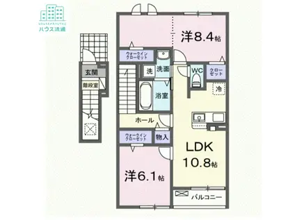 エミネント長田I(2LDK/2階)の間取り写真