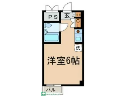 メゾン・ド・ノア聖蹟桜ヶ丘(ワンルーム/2階)の間取り写真