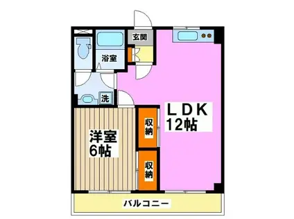 カステーロ・フチ(1LDK/2階)の間取り写真