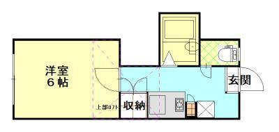 レオパレス川元山下町第2(1K/1階)の間取り写真