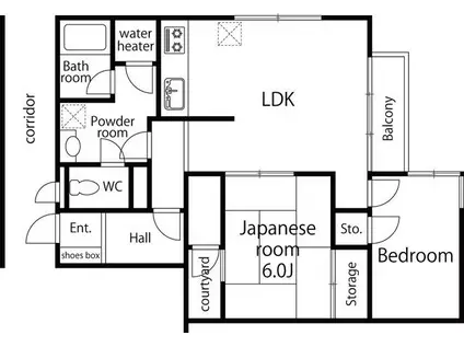 プレディオ鷺沼第II(2LDK/3階)の間取り写真