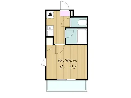 グランヴァン町田(1K/4階)の間取り写真