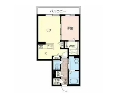 フォレストコート総持寺Ⅱ(1LDK/2階)の間取り写真