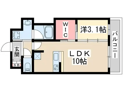 アーバングランデ新大阪(1LDK/11階)の間取り写真