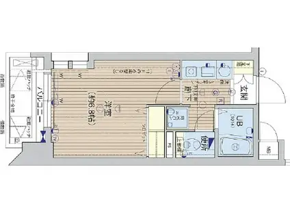 プレサンス神戸駅前(1K/5階)の間取り写真