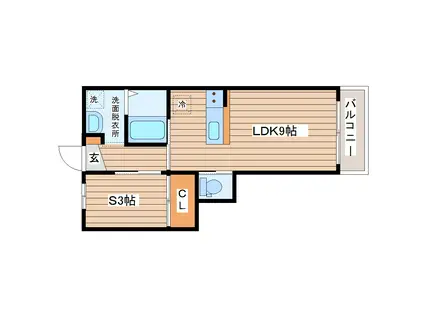 ANYRE高砂駅東II(ワンルーム/1階)の間取り写真