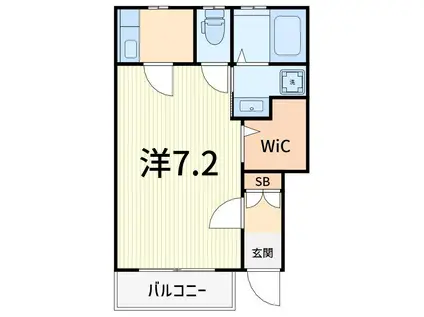 AFFECT(1K/2階)の間取り写真