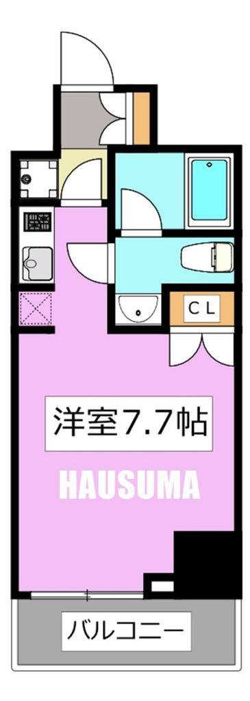 AIFLAT文京本駒込(ワンルーム/11階)の間取り写真