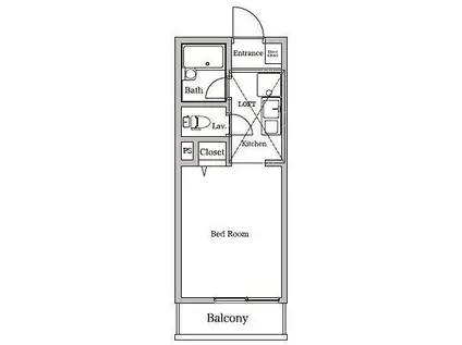 ウィンダンシー三春台(ワンルーム/1階)の間取り写真