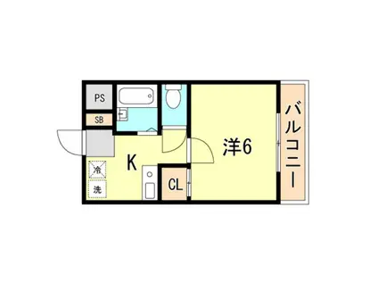 エトワール西神戸(1K/3階)の間取り写真