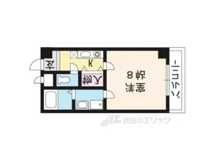 エテルノポッソ(1K/5階)の間取り写真