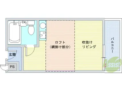 メゾンサクラ14(ワンルーム/1階)の間取り写真