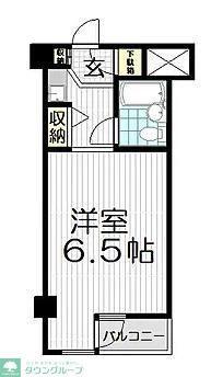 キャッスルマンション狭山祇園(1K/2階)の間取り写真