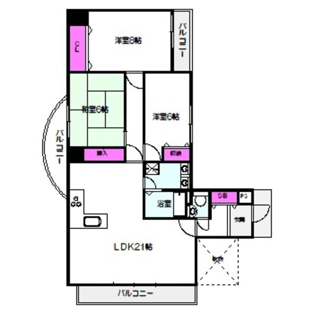 DO 鶴見(3LDK/10階)の間取り写真
