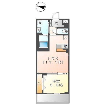 梅田3丁目マンション工事(1LDK/3階)の間取り写真