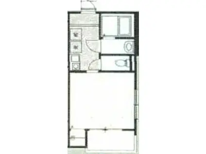 ボヌール指扇(1K/2階)の間取り写真