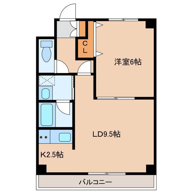 NEO21(1LDK/4階)の間取り写真