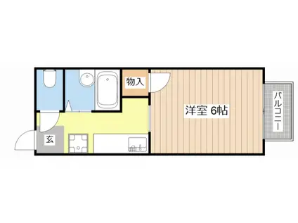 Aハイツ(1K/1階)の間取り写真