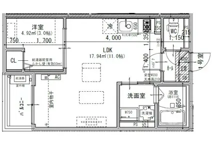 JACK NAGARAI(1LDK/1階)の間取り写真