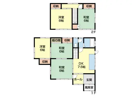 コトブキアパート(6DK/1階)の間取り写真