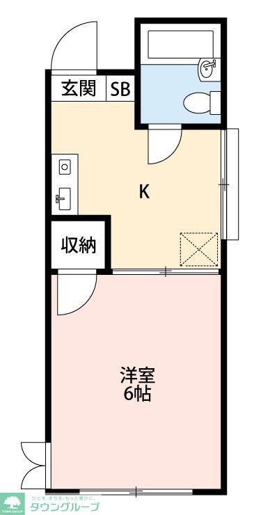 メゾン泉水(1K/1階)の間取り写真