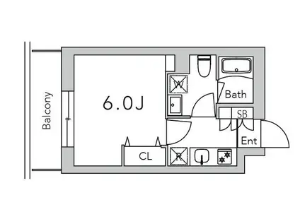 GRANDUO経堂16(1K/4階)の間取り写真