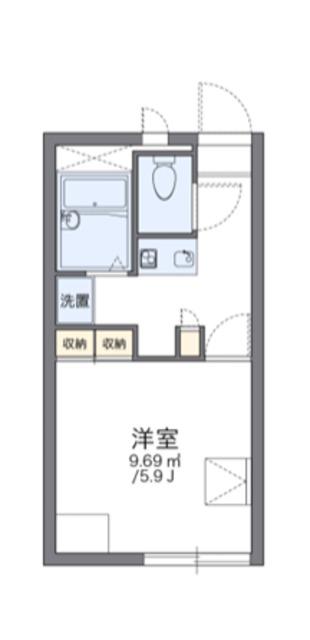 レオパレスゴールド(1K/1階)の間取り写真