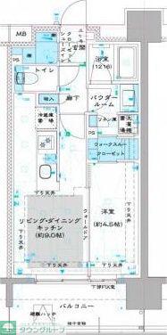 オーパスレジデンス中板橋(1LDK/10階)の間取り写真