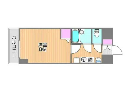 シャトー日興(1K/10階)の間取り写真