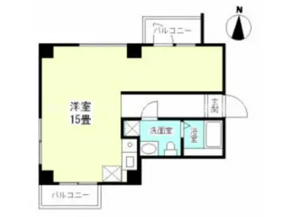 GARRET南堀江(ワンルーム/2階)の間取り写真