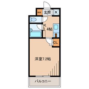 ビバリーホームズ吉祥寺(1K/1階)の間取り写真