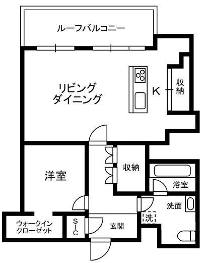 MITA MANSION(1LDK/3階)の間取り写真