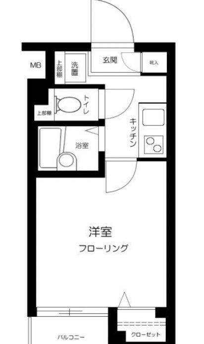 フェニックス新高円寺伍番館(1K/4階)の間取り写真