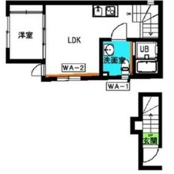エスカリエ名駅(1LDK/3階)の間取り写真