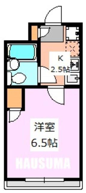 シティーコート千駄木(1K/3階)の間取り写真