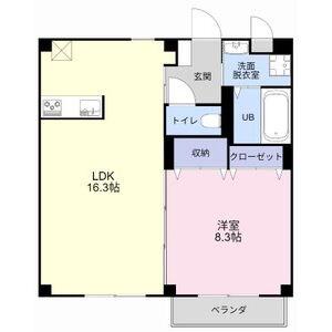 THE FRONT(2LDK/2階)の間取り写真