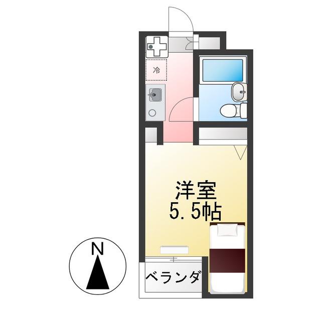TOP・成増第2(ワンルーム/3階)の間取り写真