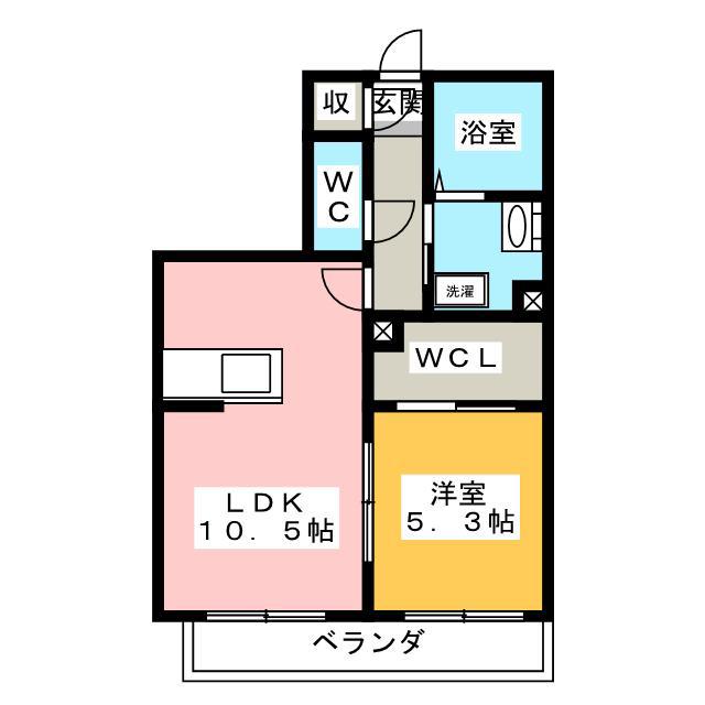FRIENDS.北丸之内(1LDK/2階)の間取り写真
