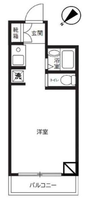 ウィンベルソロ西川口第10(ワンルーム/4階)の間取り写真