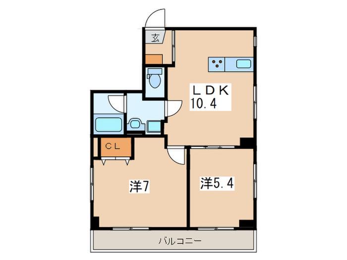ASTOLTIA(2LDK/3階)の間取り写真