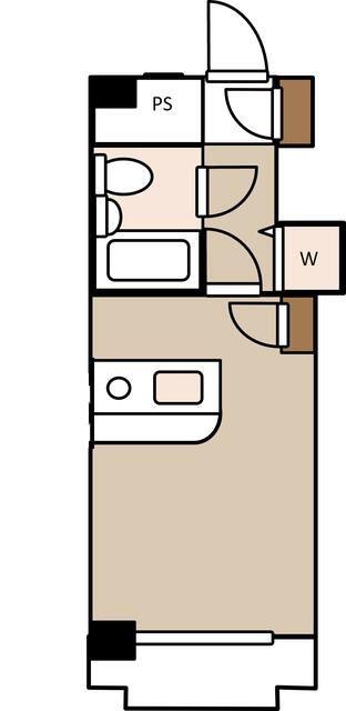 ワコーレ北千住II(ワンルーム/2階)の間取り写真