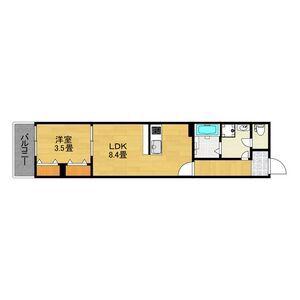 LE COCON 一宮X(1LDK/2階)の間取り写真