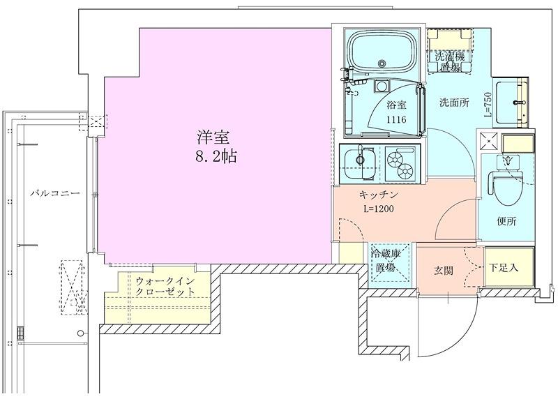 RBM本郷レジデンス(1K/6階)の間取り写真
