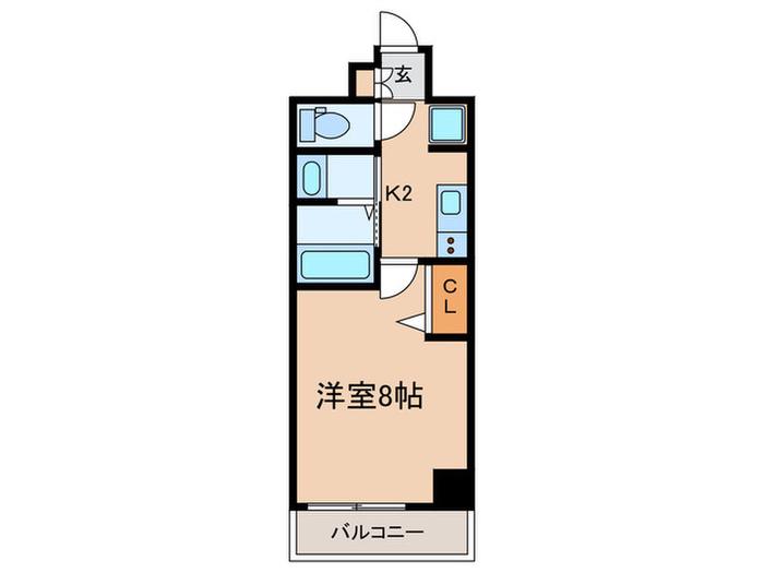 レジデンス神戸グルーブHW(1K/3階)の間取り写真