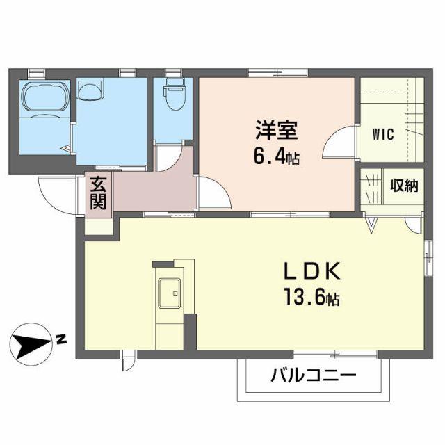 コルピーナ(1LDK/1階)の間取り写真
